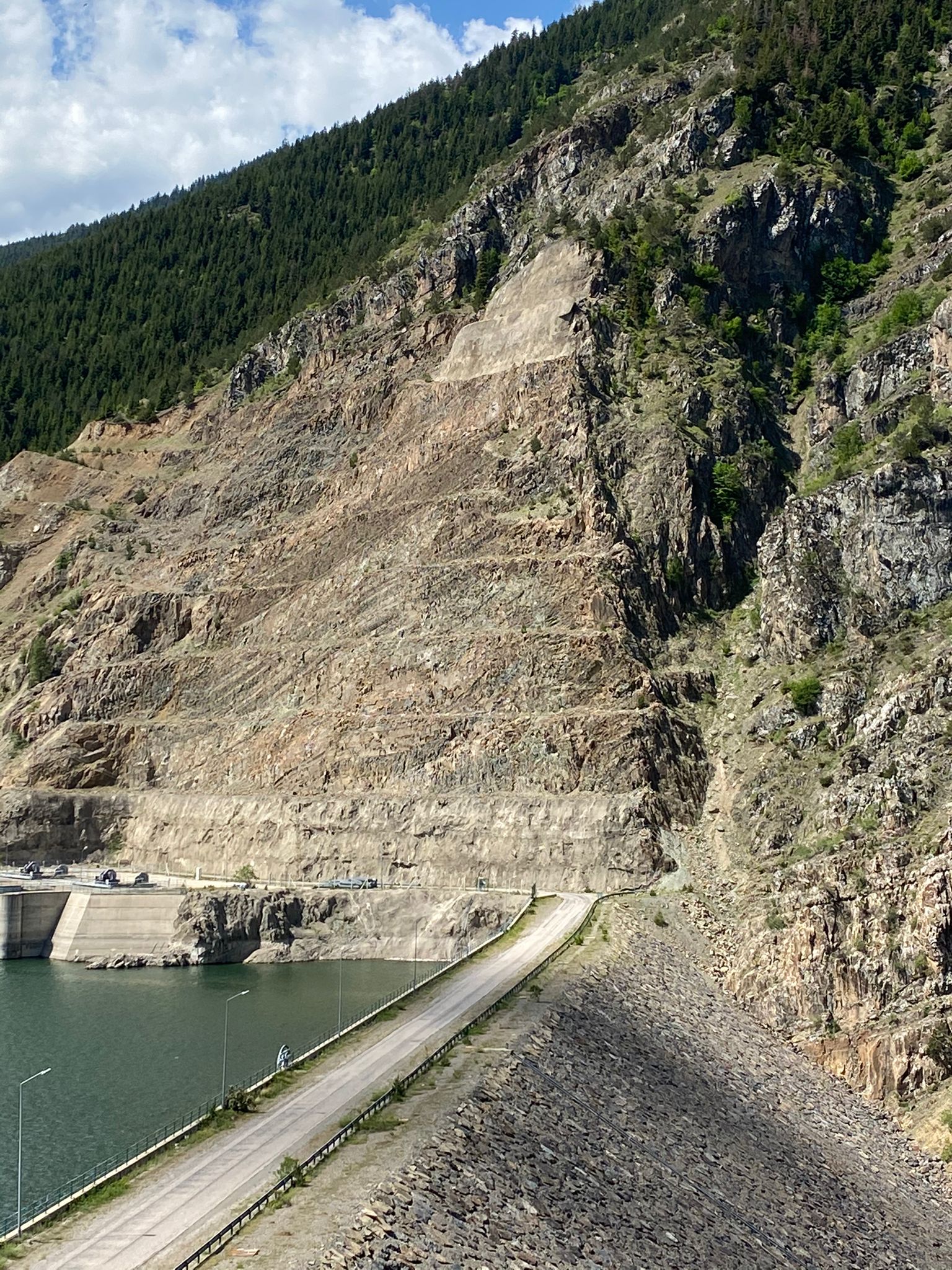 Torul Barajı Çelik Ağ Koruması