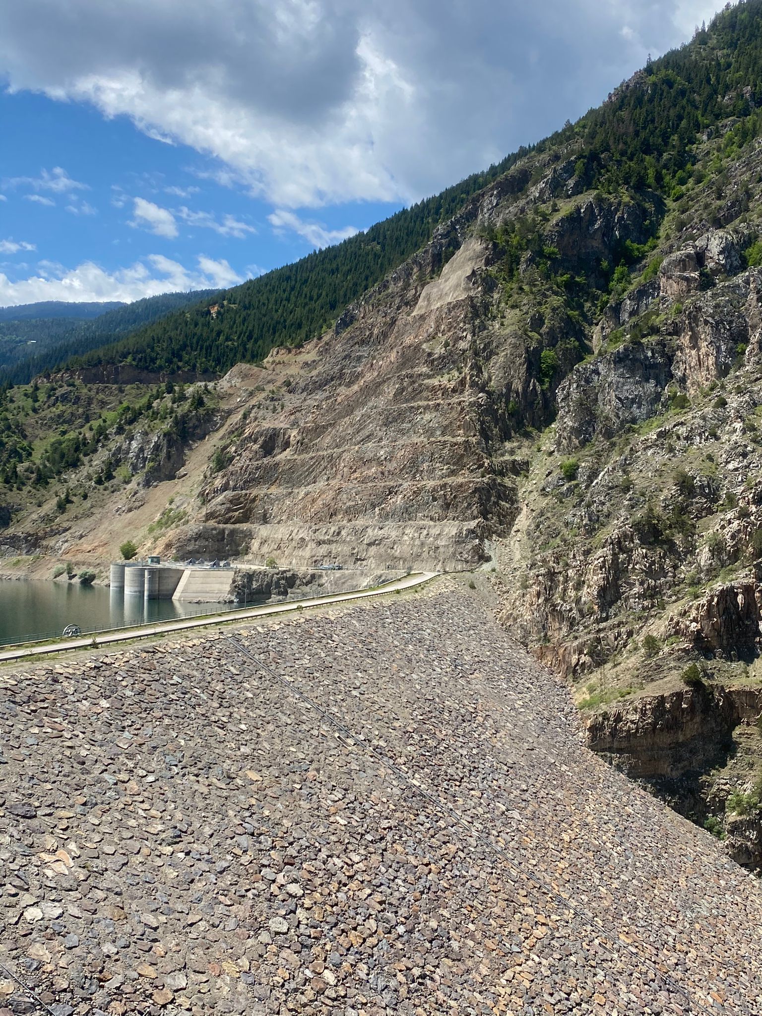 Torul Barajı Çelik Ağ Koruması