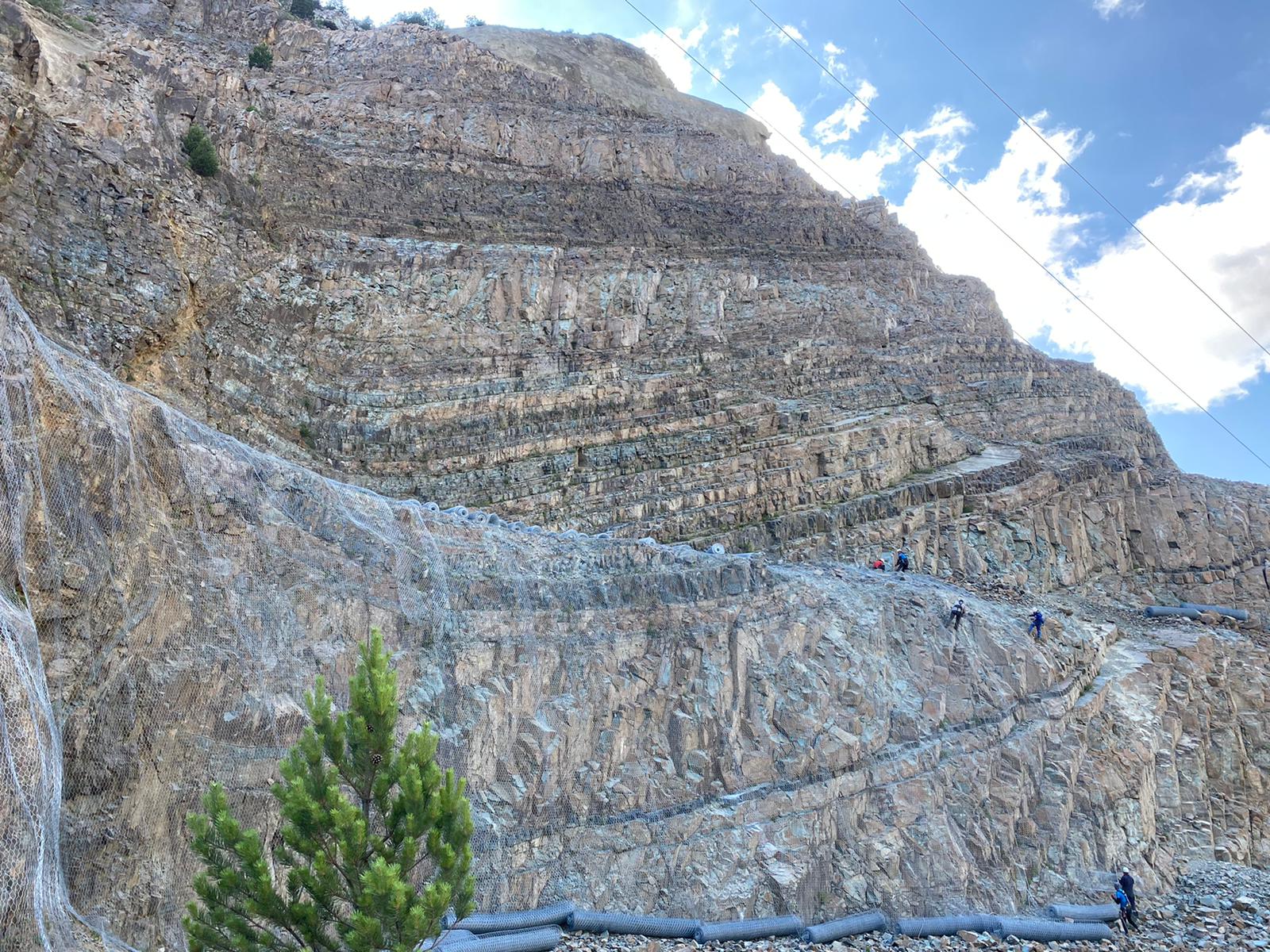 Torul Barajı Çelik Ağ Koruması