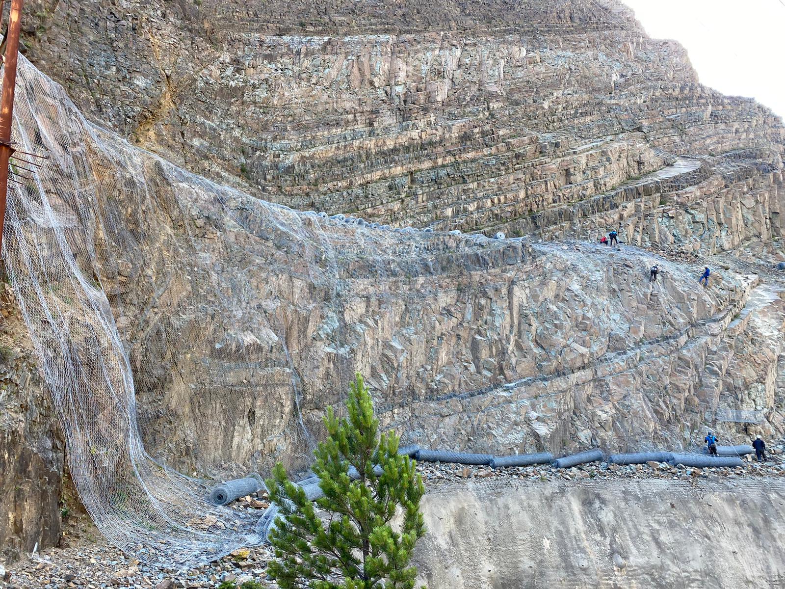 Torul Barajı Çelik Ağ Koruması