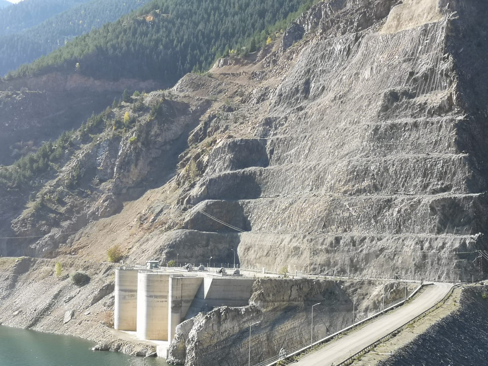 Torul Barajı Çelik Ağ Koruması