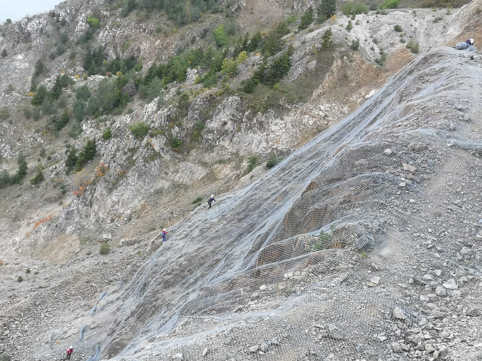 Torul Barajı Çelik Ağ Koruması